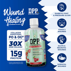 Nutritional Designs DPP Dipeptide liquid with collagen and whey for easy absorption.
