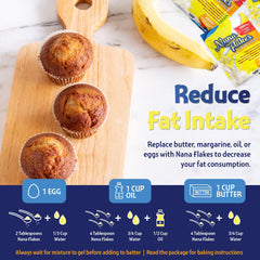 Nutritional Designs Nana Flakes packets neatly arranged in 100 single-serve packs.