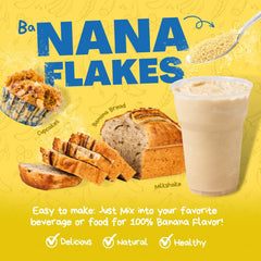 ND Labs Nana Flakes banana powder scoop adds precise portions for baking.