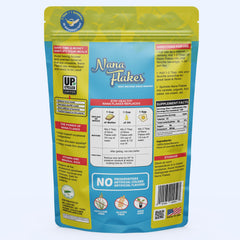ND Labs Nana Flakes banana powder stays fresh in pantry storage.