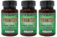 Nutritional Supply Corporation Immunition NSC 100 bottle label highlighting beta glucan for immune support