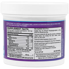 NTFactor Lipids Powder scoop beside bottle ready to mix into smoothies