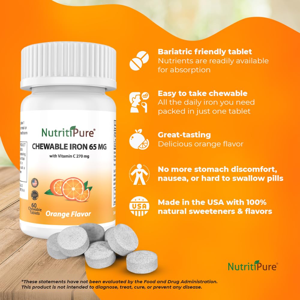 NutritiPure sugar-free pineapple-flavor chewable tablet with monk fruit sweetness.