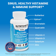 Nutritunes AllerEzy capsules close-up for daily immune support.