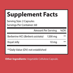 Nutriumph Berberine Plus label highlighting non-GMO, USA-made quality.