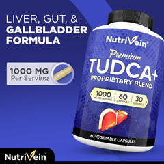 Nutrivein TUDCA+ capsules ready for daily use