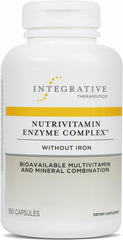 NutriVitamin Enzyme Complex bottle front shows antioxidant support for daily vitality