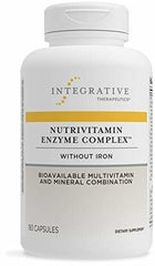 NutriVitamin Enzyme Complex bottle side view showing packaging and servings