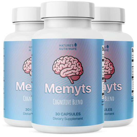 Nature’s NutriWave Memyts bottle front for daily balance.