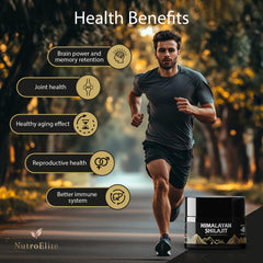 NutroElite shilajit resin ideal for tea, coffee, or water rituals.