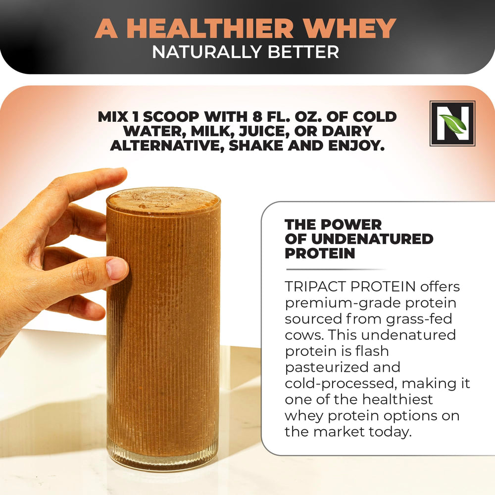 Nutrology Tripact spirulina greens boost energy and nutrition.