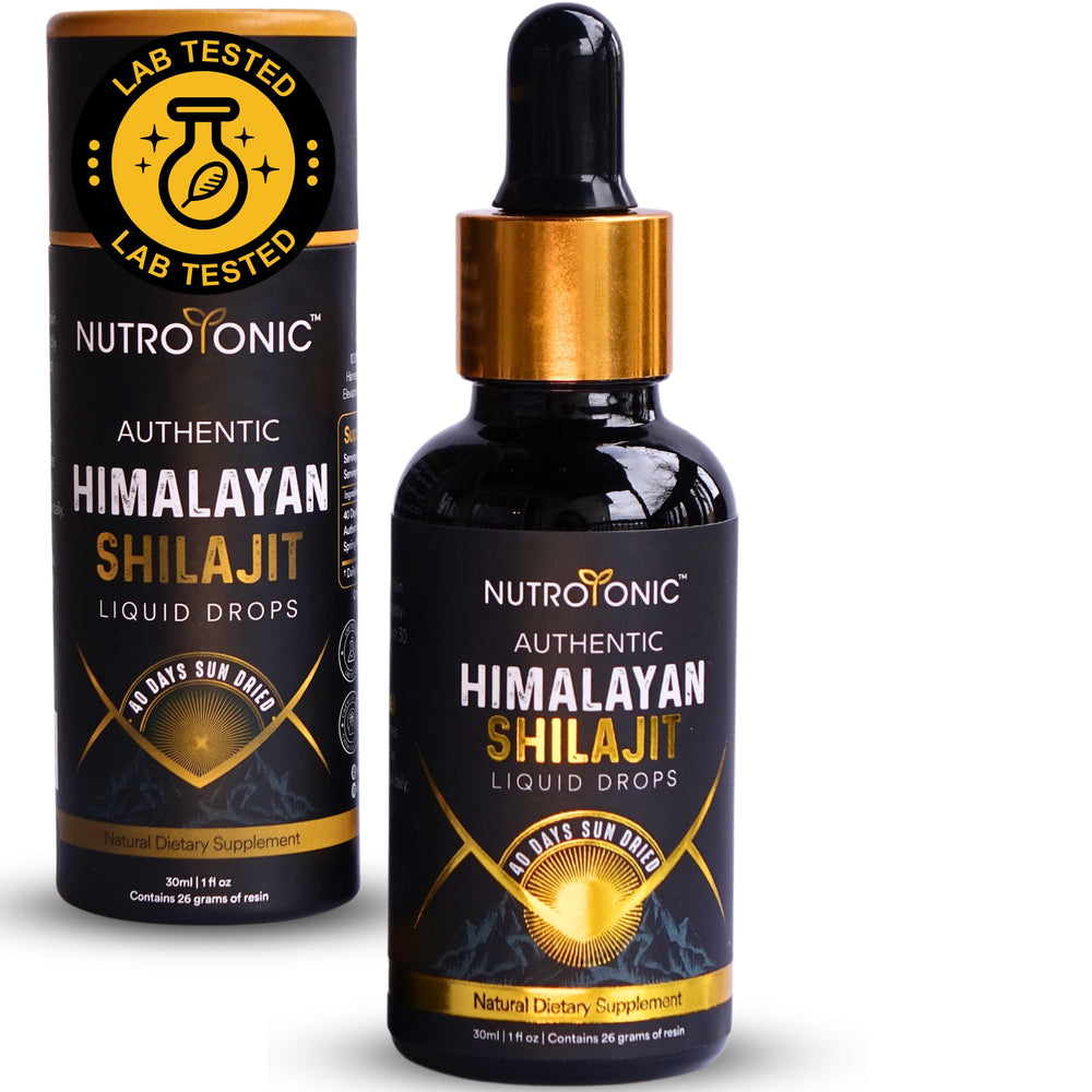 NutroTonic Shilajit Drops bottle ready for daily use to support natural vitality