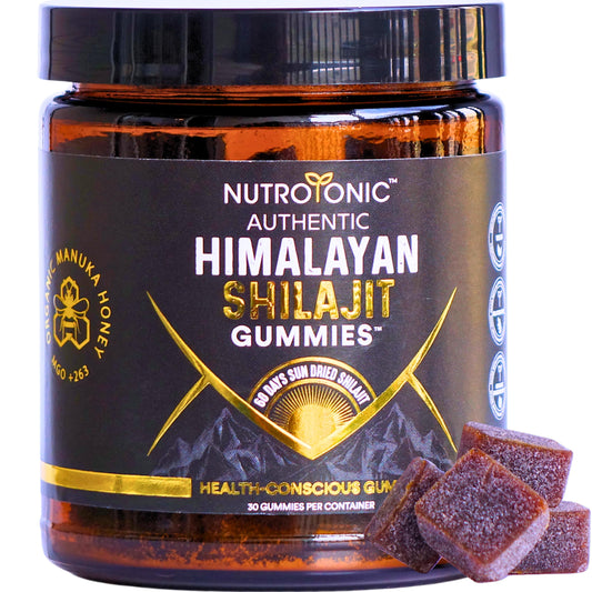 NutroTonic Shilajit Gummies bottle for a convenient daily wellness ritual.