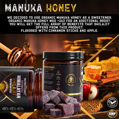 Purity-focused formula label on NutroTonic Shilajit Gummies packaging