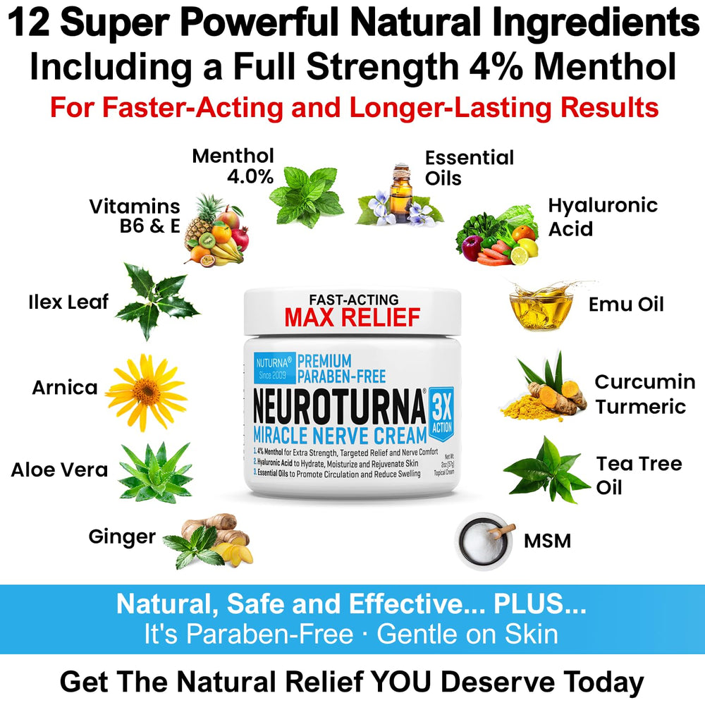 Nuturna Arnica MSM formula delivers calming skin support during daily use.