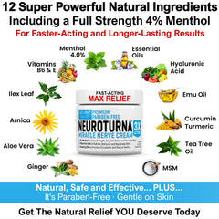 Nuturna Made-in-USA label closeup signals high-quality, safe formulation.