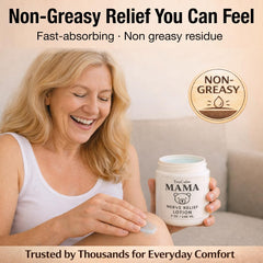 Nuturna Mama Lotion on feet and toes supports daily comfort.