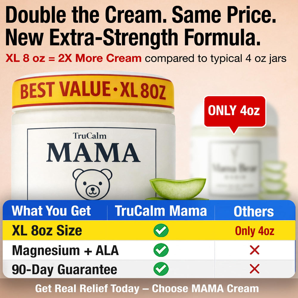 Applying Nuturna Mama Lotion to hands for soothing relief.