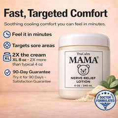 Nuturna Mama Lotion ingredients close-up highlighting magnesium chloride and ALA.
