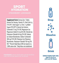 Nuun Active Strawberry Lemonade tube pack, portable hydration on the go.