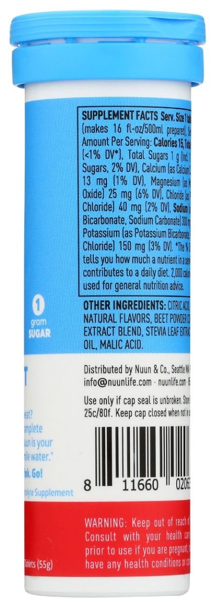 Nuun Active Fruit Punch case emphasizes travel-friendly packaging