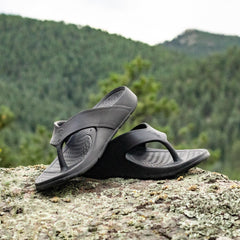 NUUSOL Cascade flip flop highlighting EVASOL foam technology.