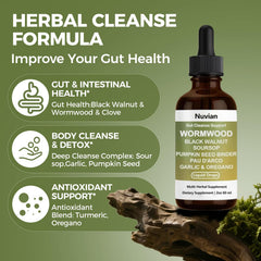 nuvian black walnut wormwood blend supports internal wellness with a powerful botanical blend