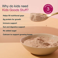 Vegan protein and micronutrients from Nuzest Kids Good Stuff for active kids.