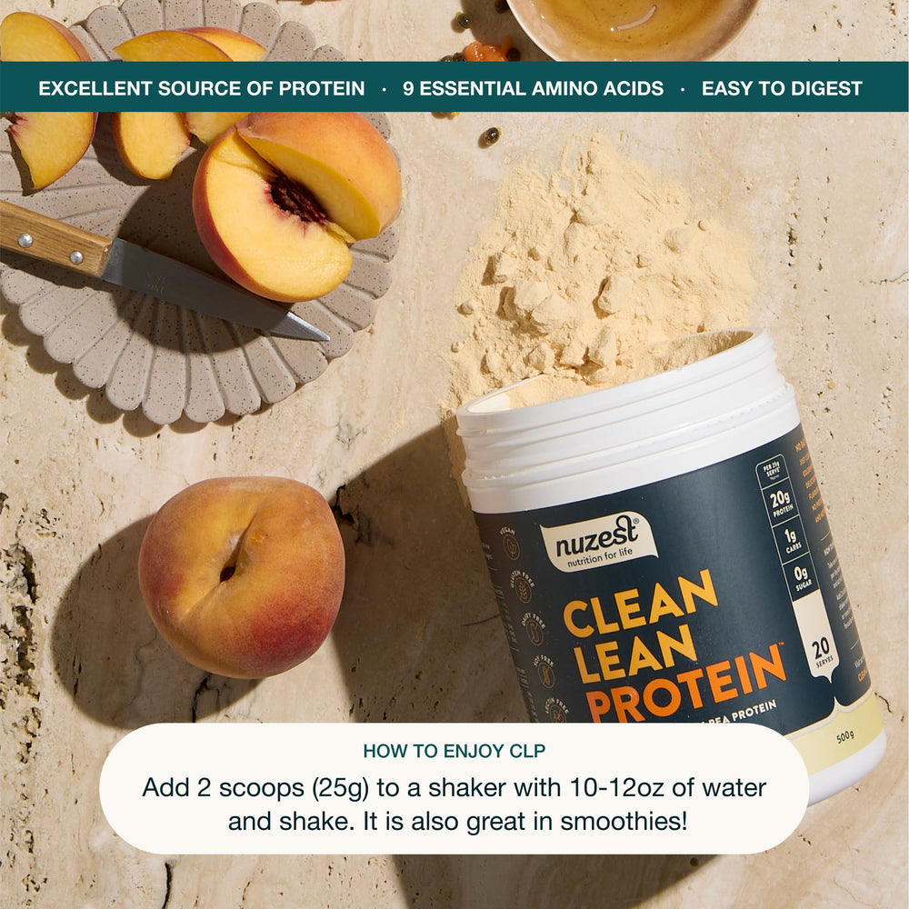 Nuzest ingredients list highlights European golden peas
