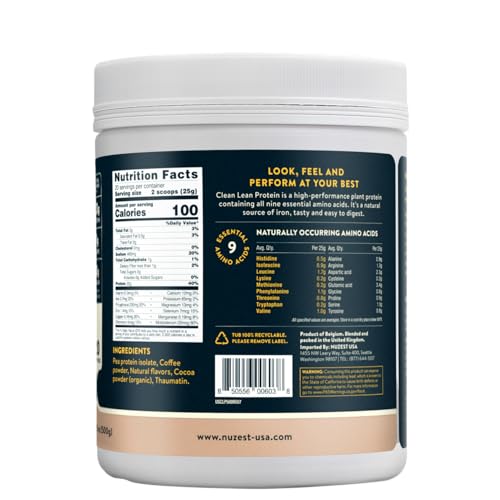 Nuzest Real Coffee shake glass ready for a creamy dairy-free drink.