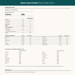 Nuzest Real Coffee powder texture closeup emphasizing smooth mixability.