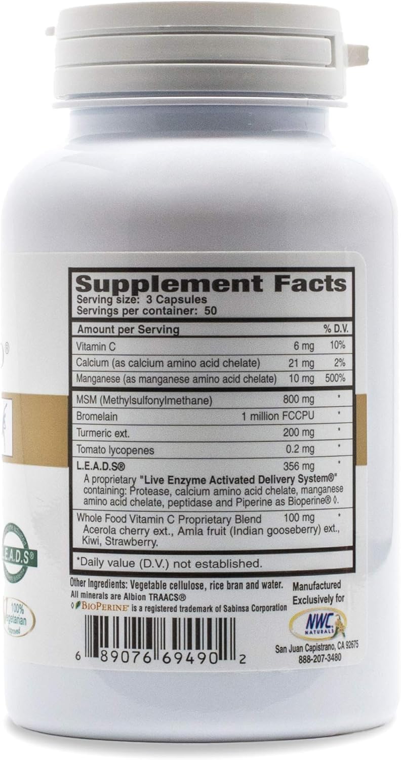 NWC Naturals MSM Gold 2-pack packaging shot for value and convenience.