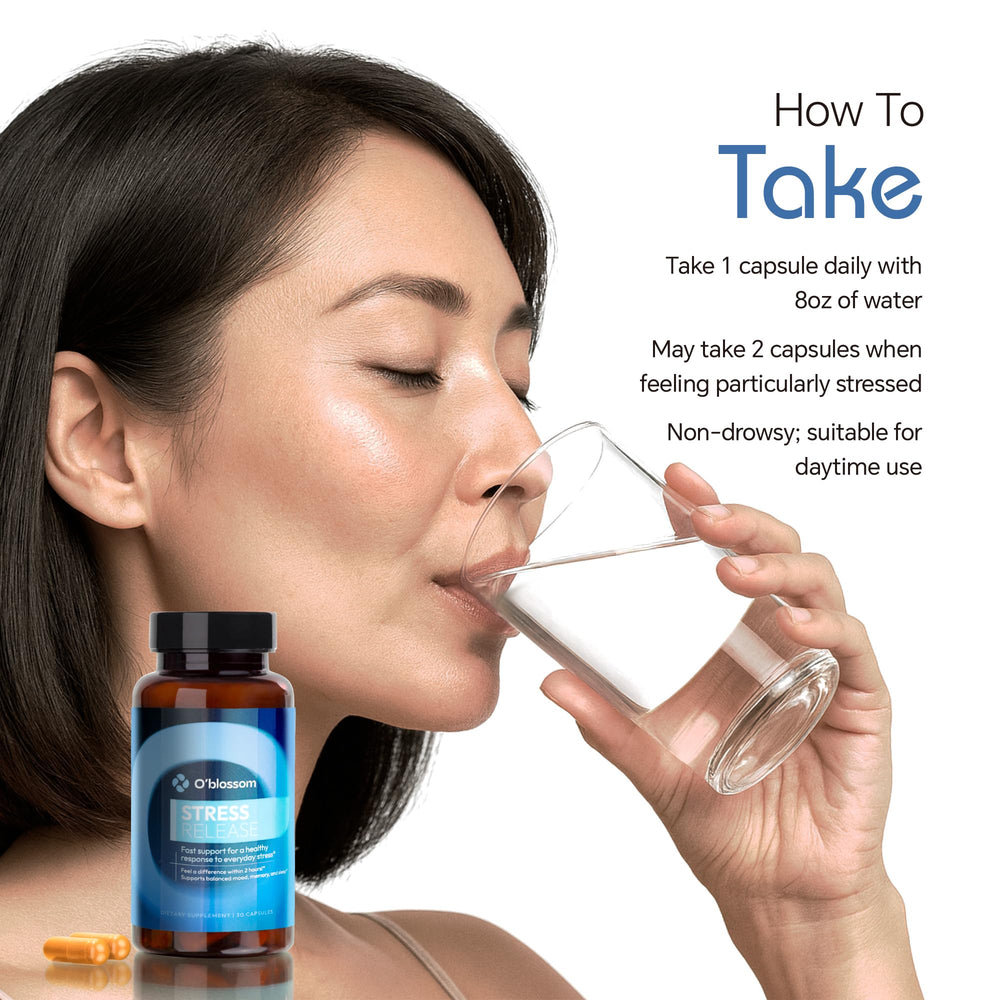 O'blossom Daytime non-drowsy use capsules for daytime resilience