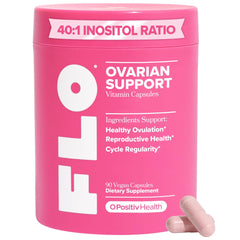 O Positiv FLO bottle front promotes hormone balance and cycle awareness.