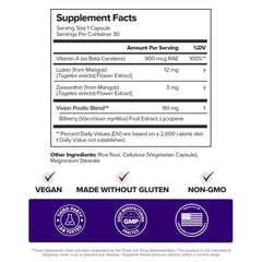 O Positiv MENO Eye Health with vitamin A and lycopene for daily nourishment.