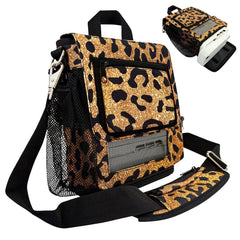 O2TOTES leopard print crossbody bag keeps your Inogen One G5 accessible on the go.