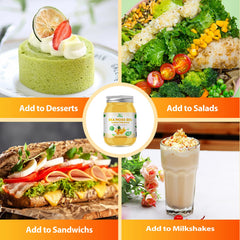 OALSE Sea Moss Gel Mango Pineapple label emphasizes premium quality and flavor