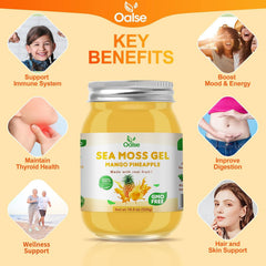 OALSE Sea Moss Gel Mango Pineapple serving spoon for quick, convenient scoops