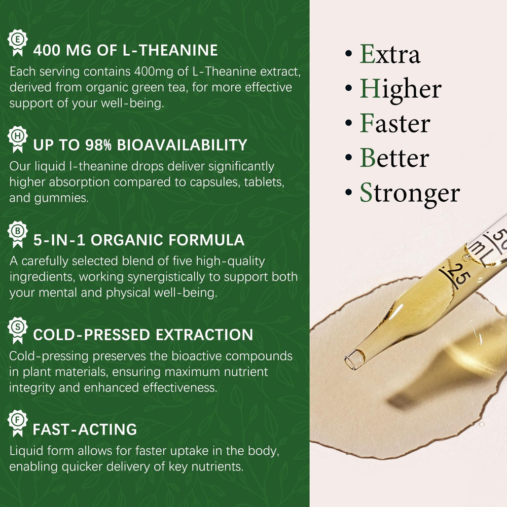Oasis Force L-Theanine Drops GABA inclusion supports relaxed alertness.