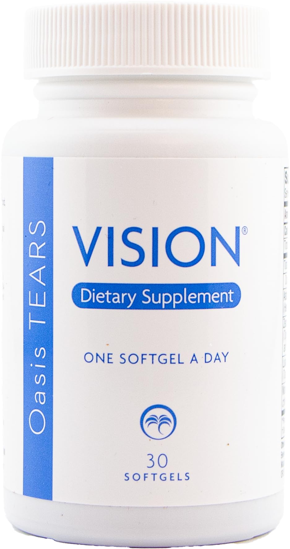 Oasis TEARS VISION softgels outlined for easy daily use.
