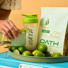 Oath Clear Whey Isolate Brazilian Limeade sorbet or protein pops idea for a treat.