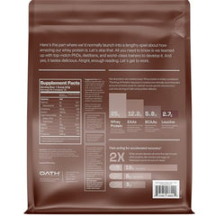 Oath Nutrition Whey Protein Chocolate Brownie shake in BlenderBottle for quick fueling.