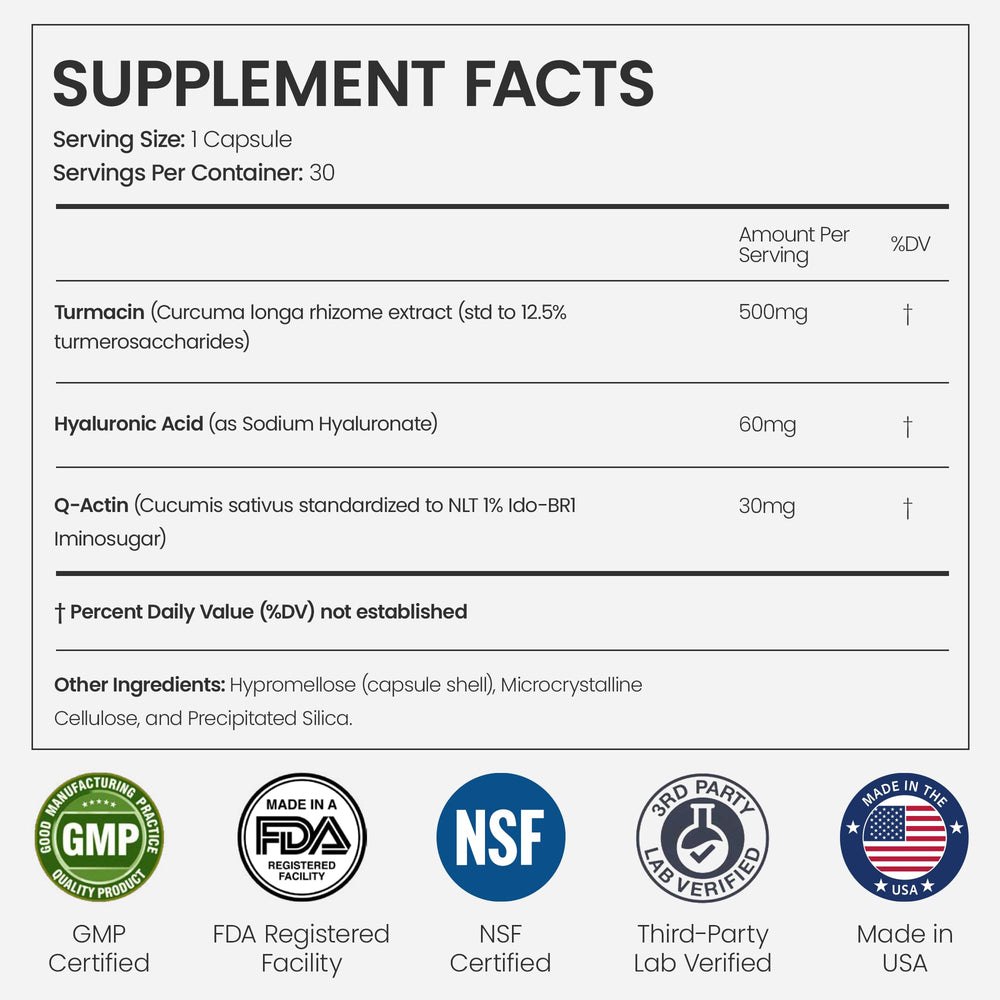 O'blossom Joint Rejuv ingredients close-up highlights natural support.