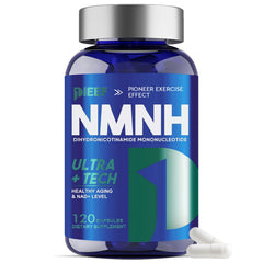 obnobm NMNH 1000mg bottle front highlighting vegan supplement for cellular energy.