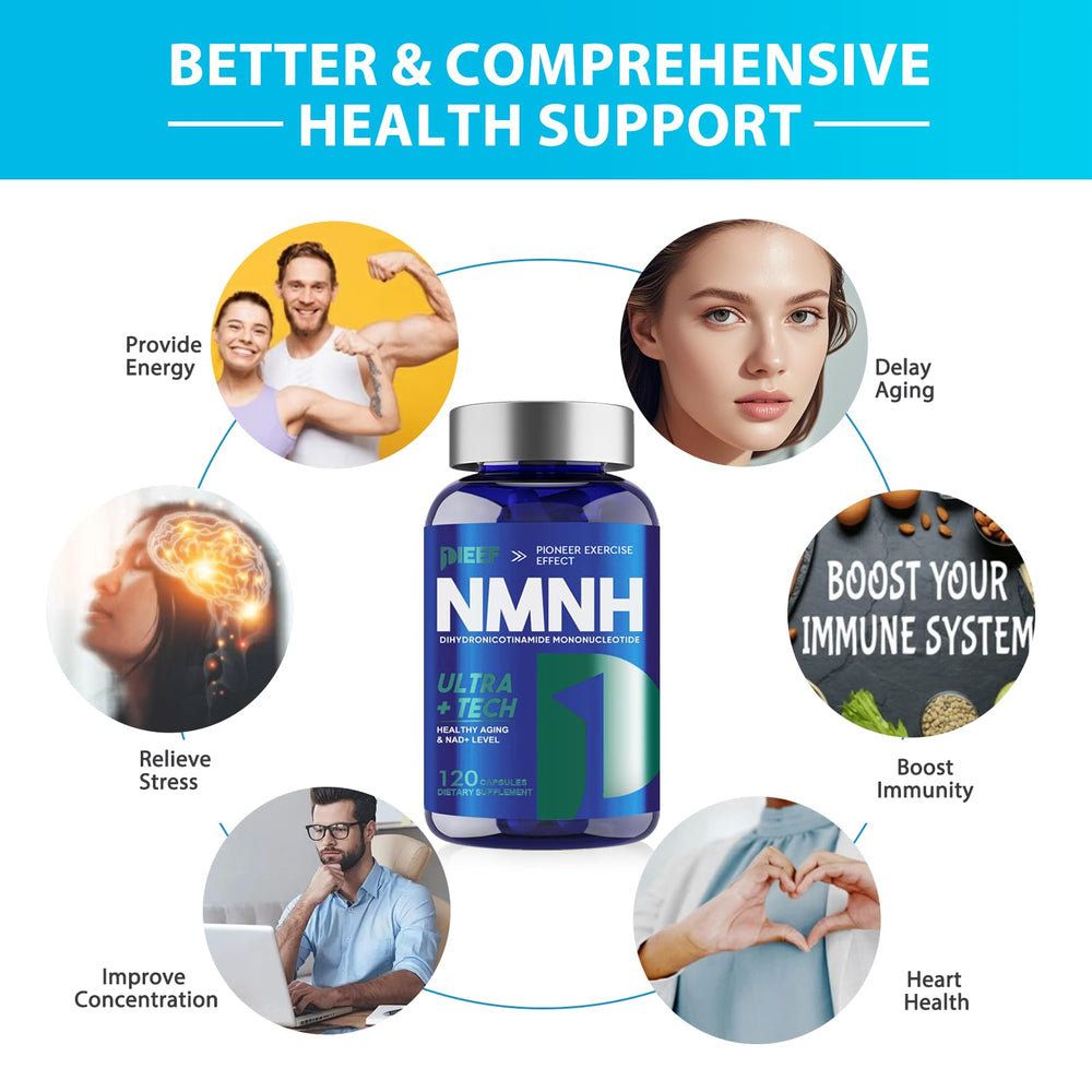 obnobm NMNH capsules with a glass of water suggest a convenient daily routine.