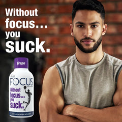 Obvious Factory Focus Shots packaging highlights zero sugar formula