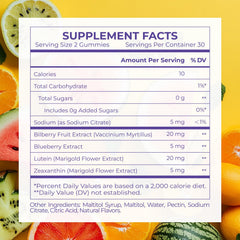 Occotaps bilberry-enriched eye gummies for wellness