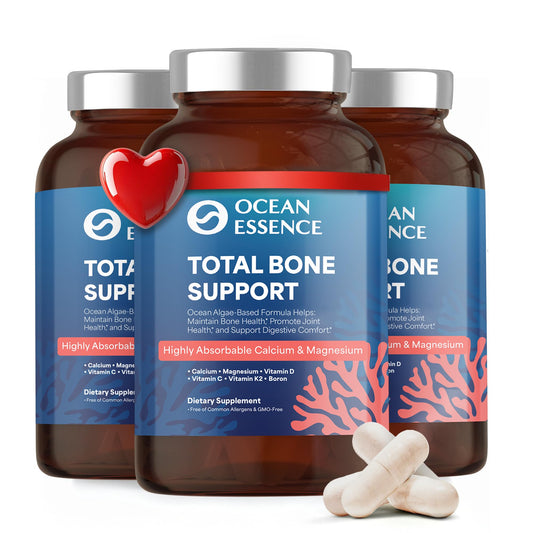 OCEAN ESSENCE Total Bone Support 3-pack bundle for daily calcium intake