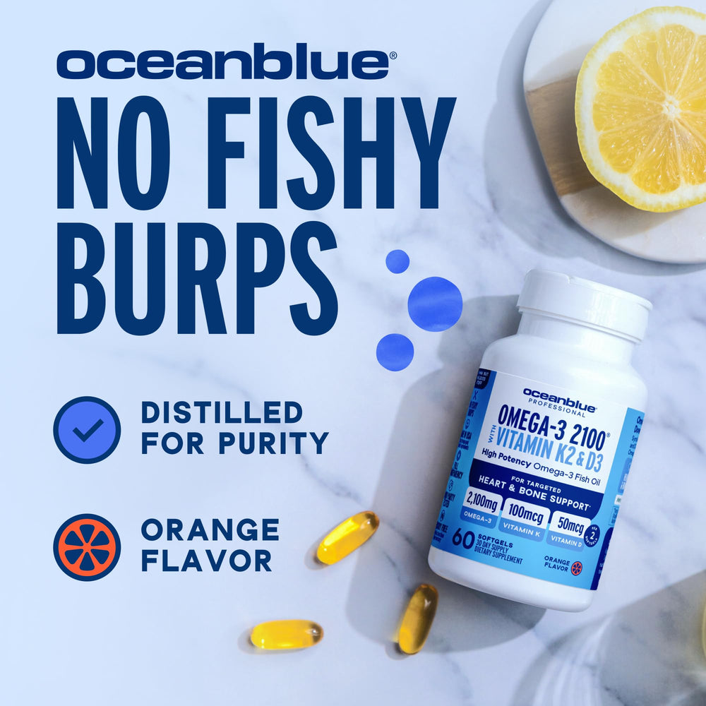 Oceanblue omega-3 sustainability-logo reinforces ethical sourcing