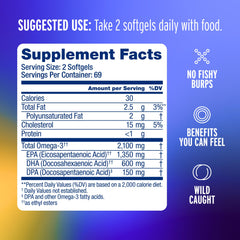Oceanblue wild-caught omega-3 capsules with sustainable sourcing